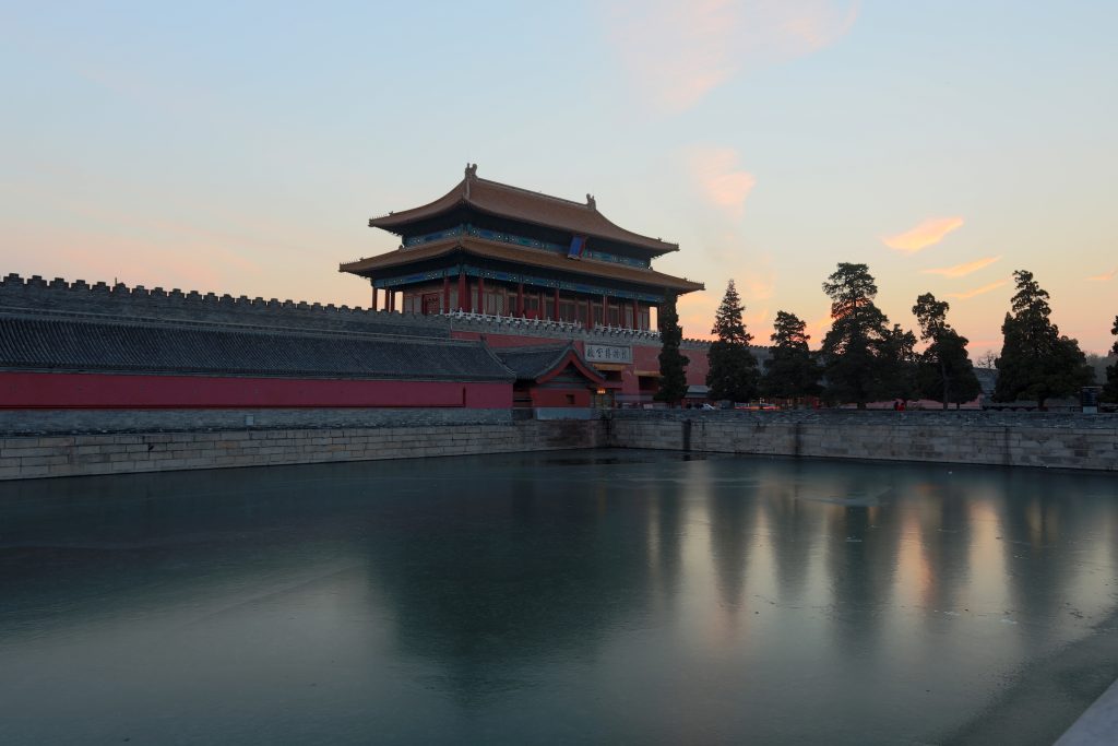 Gate of Divine Might at the north side of the Forbidden City