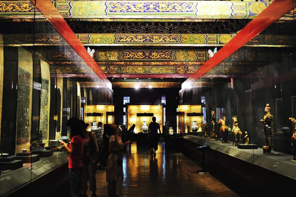 Covered corridor near the Hall of Literary Brilliance inside the Palace Museum