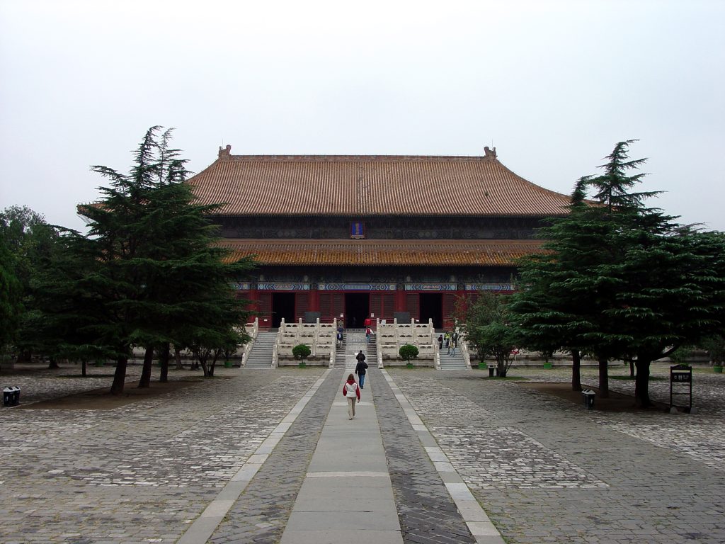 Side route inside the Forbidden City where visitors can avoid the densest flow