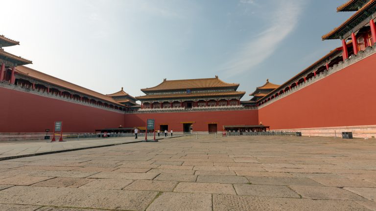 Meridian Gate entrance at the Forbidden City in Beijing