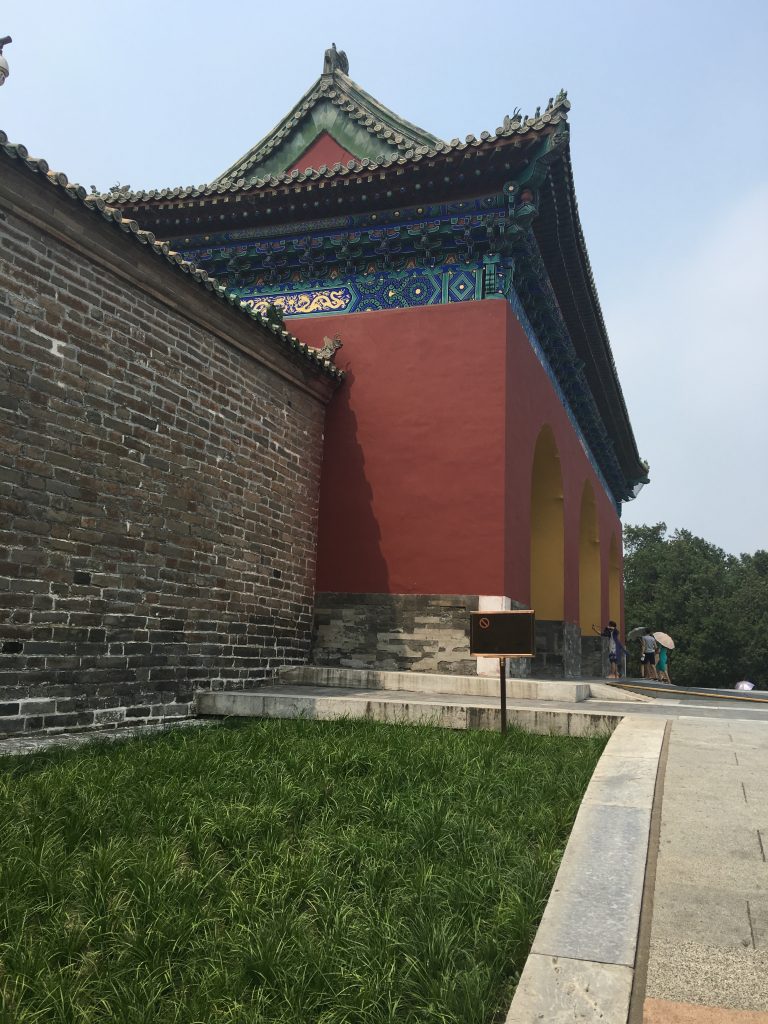 Gate area at Temple of Heaven Park in Beijing.
